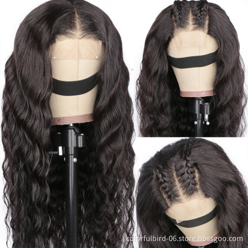 30 Inch Malaysian Loose Deep Wave Wig 5*5 Hd Lace Closure Wig Transparent  lace Frontal Wigs For Women Human Hair